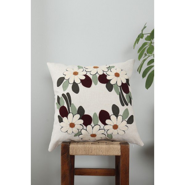 Len díszpárna 43x43 cm Papatya – Mioli Decor-image-1