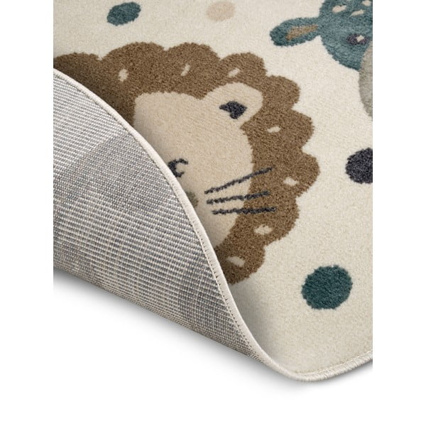 Bézs gyerek szőnyeg ø 140 cm Animal Party – Hanse Home-image-3
