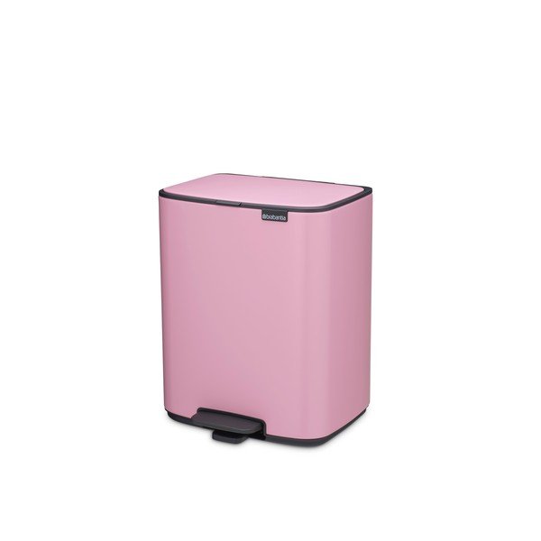 Rózsaszín acél pedálos szemetes 12 l Bo – Brabantia