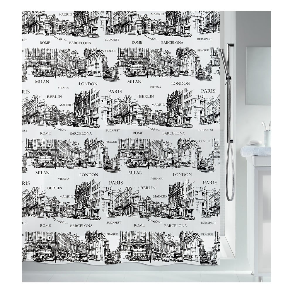 Zuhanyfüggöny 180x200 cm Places  Spirella