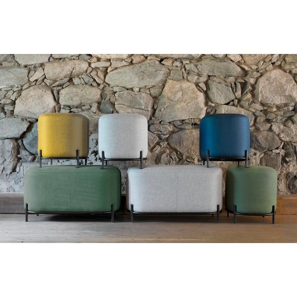 Harry szürke puff, szélesség 82 cm - Tenzo-image-1