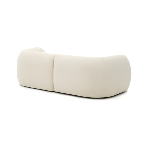 Krémszínű zsenília sarokkanapé (jobb oldali-heverő résszel) Martina – Kave Home-image-4