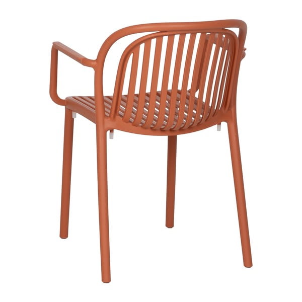 Terrakotta színű műanyag étkezőszék Alia – Ixia-image-3