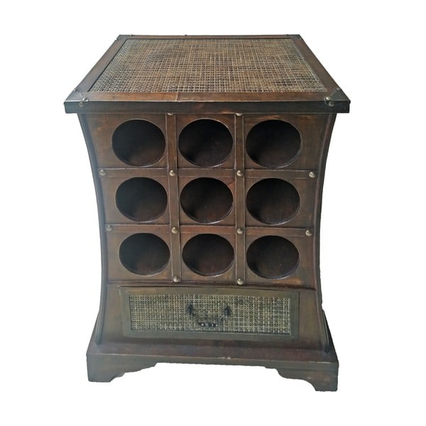 Barna bortartó szekrény, palackok száma 9, 46x58 cm – Deco Pleasure-image-2