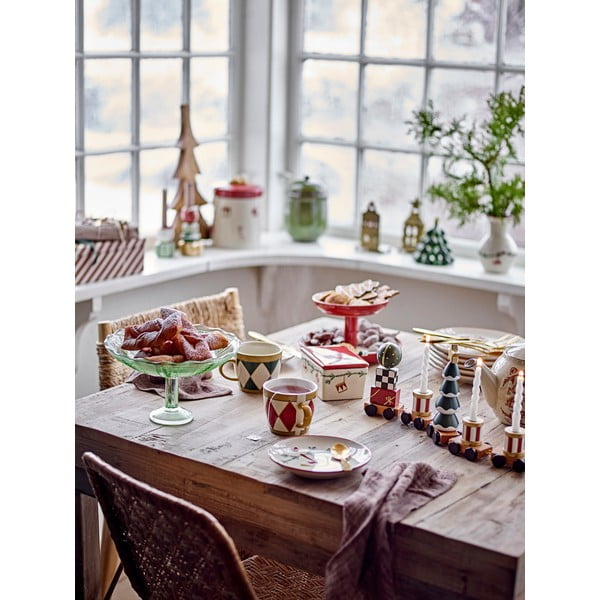 Krémszínű agyagkerámia desszertes tányér készlet karácsonyi mintával,  2 db-os, ø 16 cm Yule – Bloomingville-image-3