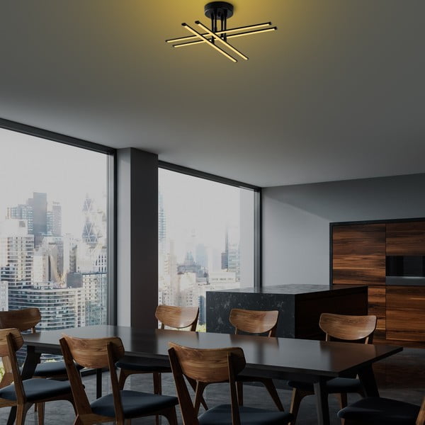 Fekete LED mennyezeti lámpa Exhaust – Opviq lights-image-4