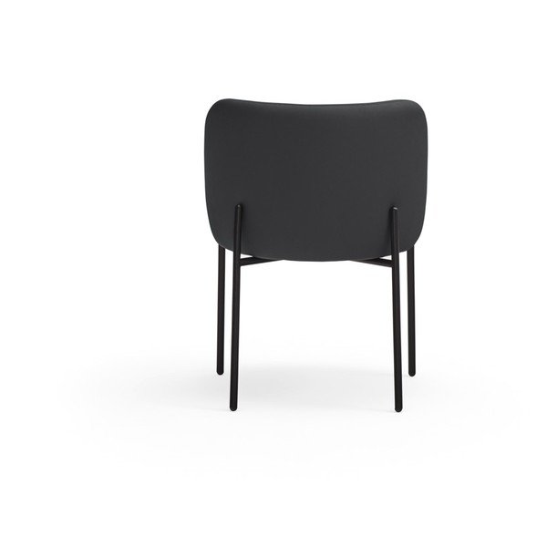 Fekete kárpitozott étkezőfotel szett 2 db-os Mogi – Teulat-image-2