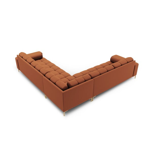 Téglavörös sarokkanapé (variálható) Bali – Cosmopolitan Design-image-4