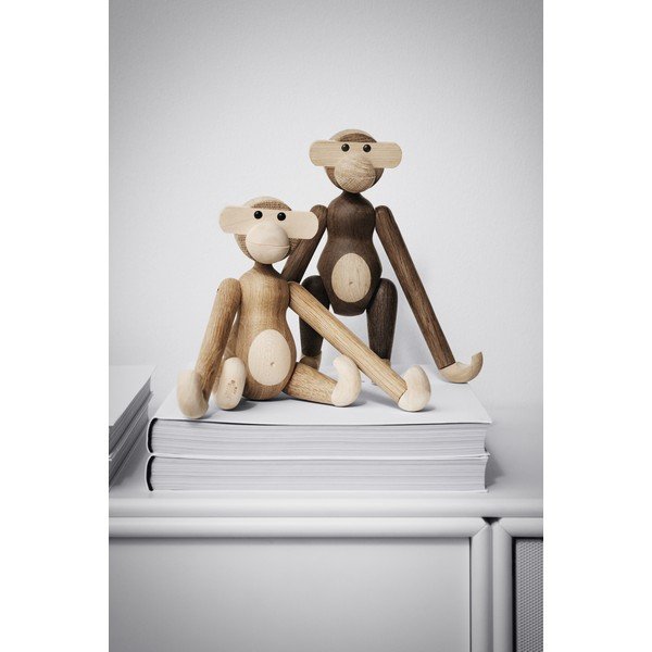 Bojesen Denmark Monkey Solid dekorációs figura tömör fából - Kay-image-1