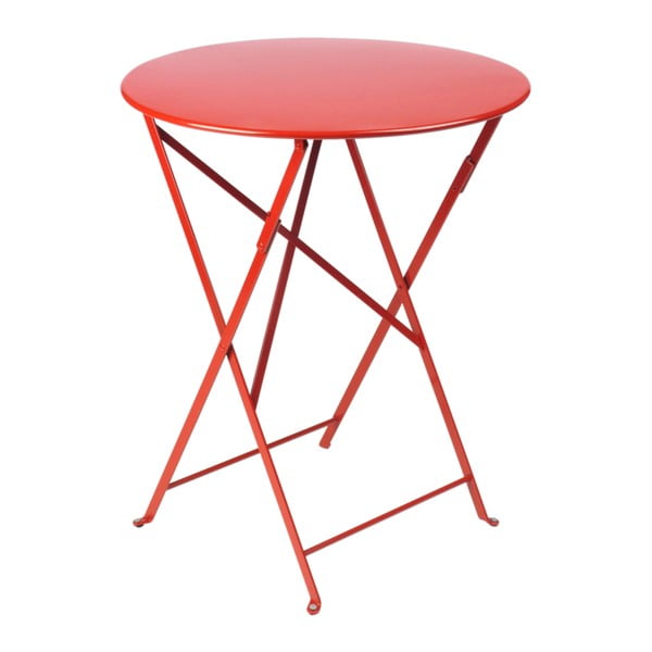 Bistro piros kerti kisasztal, ⌀ 60 cm - Fermob