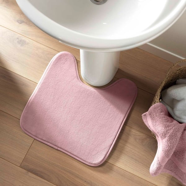 Rózsaszín fürdőszobai kilépő WC-hez 45x45 cm Vitamine – douceur d'intérieur-image-1