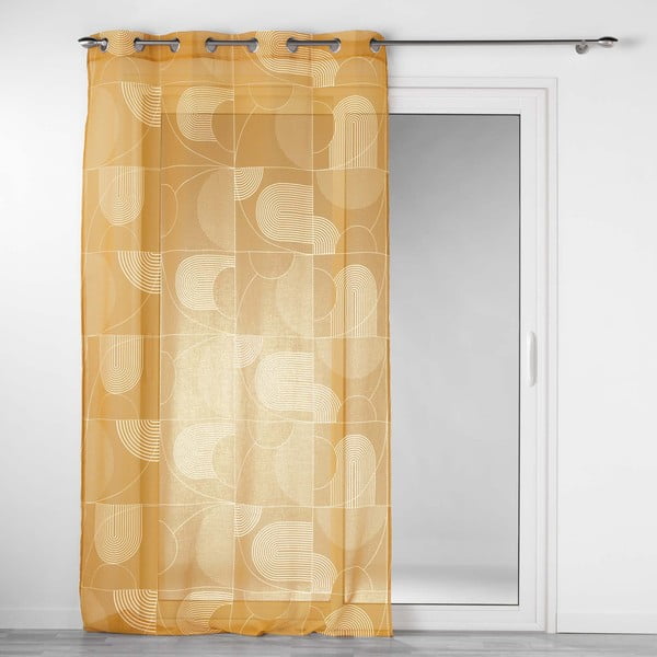 Sárga átlátszó függöny 140x280 cm Esquisse – douceur d'intérieur