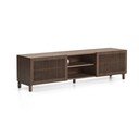 Sötétbarna TV-állvány diófa dekorral 180x49,5x42,5 cm Beyla – Kave Home