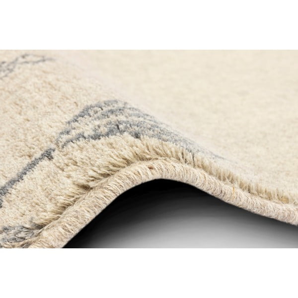 Bézs gyapjú szőnyeg 133x180 cm Decori – Agnella-image-2