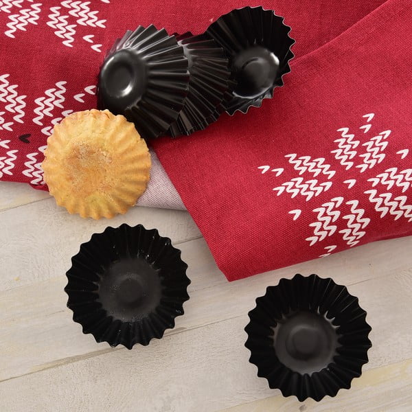 Fém tortácska sütőforma szett 6 db-os ø 7 cm – Orion-image-1