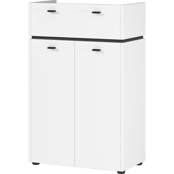 Fehér magas fürdőszoba szekrény 60x96 cm Modesto – Germania-image-1