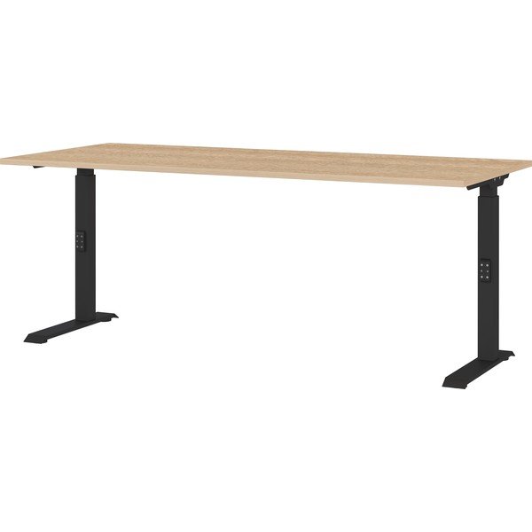 Állítható íróasztal tölgyfa dekoros asztallappal 80x180 cm Lissabon – Germania