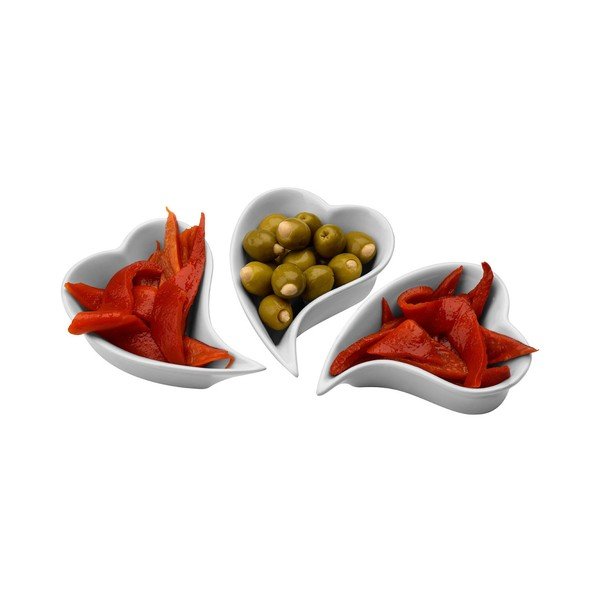 Heart Shape 3 db porcelán tál - Premier Housewares-image-1