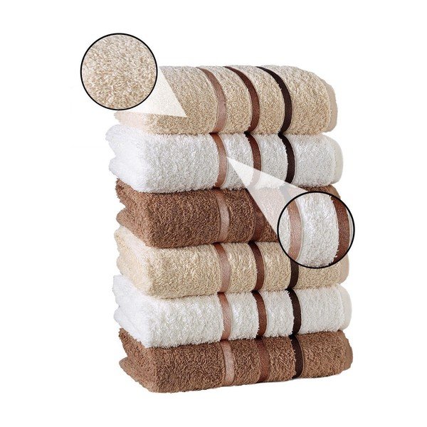 Towel 6 db törölköző, 50 x 90 cm - Pure Cotton-image-1