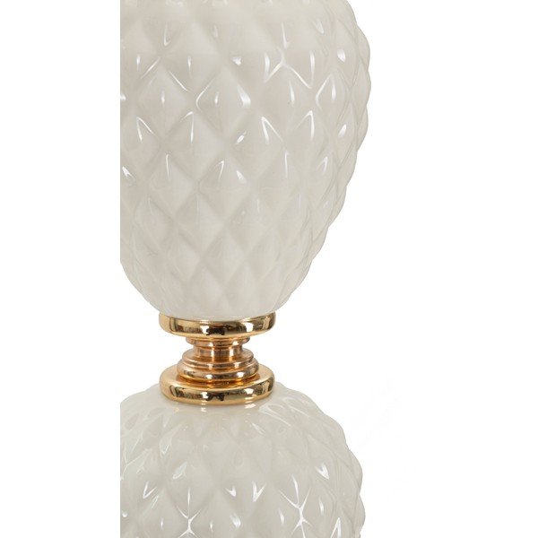 Fehér asztali lámpa textil búrával (magasság 57 cm) Torre – Mauro Ferretti-image-2