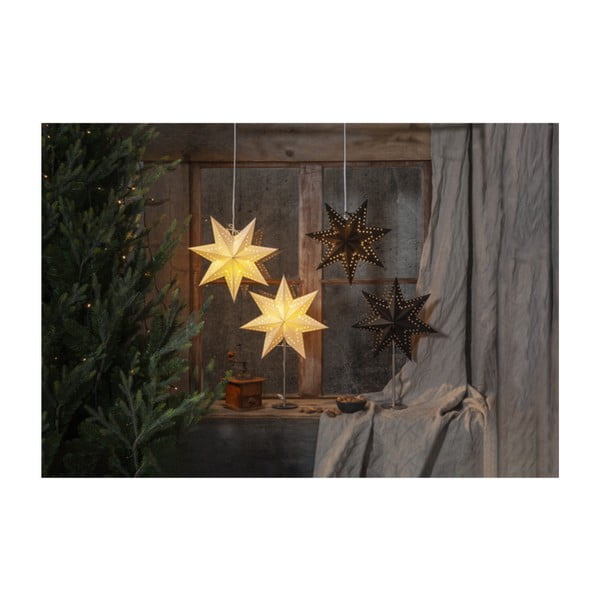 Bobo fehér világító csillag dekoráció, magasság 51 cm - Star Trading-image-2