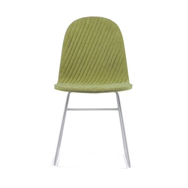 Mannequin V Stripe világoszöld szék fém lábakkal - Iker