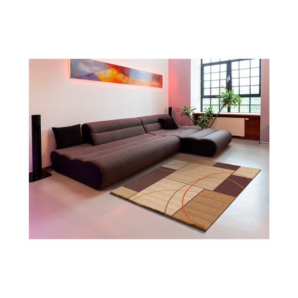 Delta Square barna szőnyeg, 160 x 230 cm - Universal-image-2