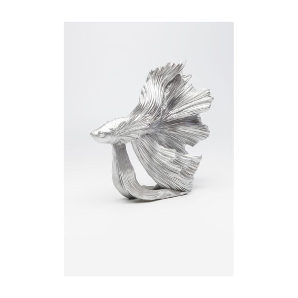 Betta Fish ezüstszínű dekorációs szobor - Kare Design