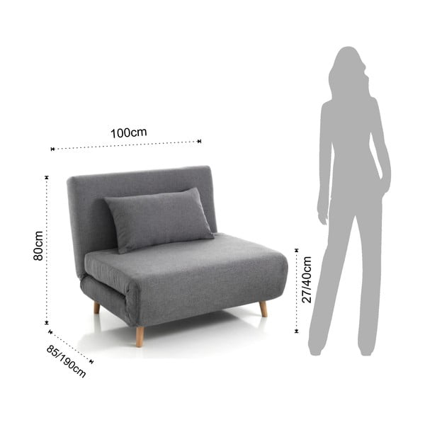 Shift szürke kinyitható fotel - Tomasucci-image-2