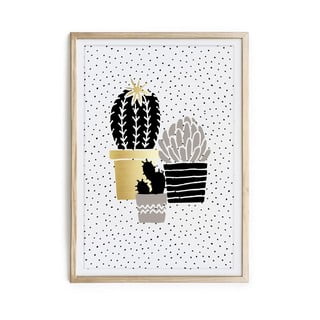 Cactus Family keretezett poszter, 40 x 60 cm - Really Nice Things