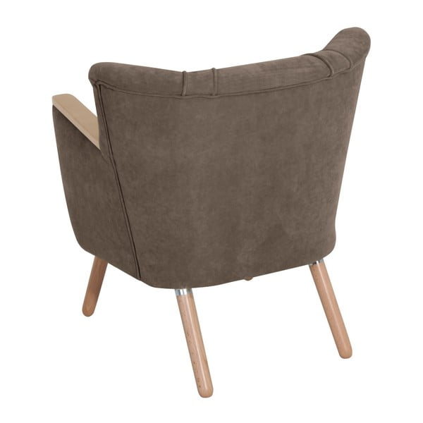 Laurin Velor homokbarna fotel - Max Winzer-image-1