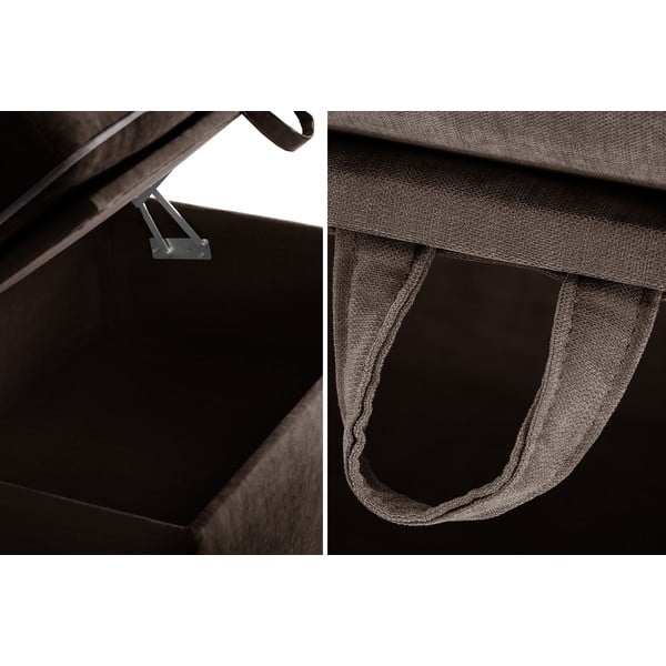 Serena sötétbarna puff tárolóhellyel - Jalouse Maison-image-3