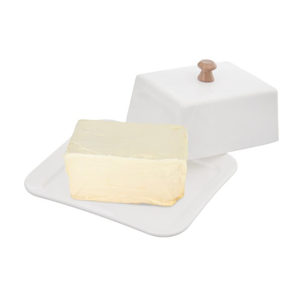 Whiteline fehér porcelán vajtartó - Orion-image-1