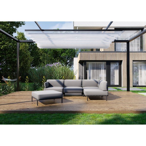 Világosszürke kerti moduláris kanapé 234 cm Salve – Sit Sit-image-4