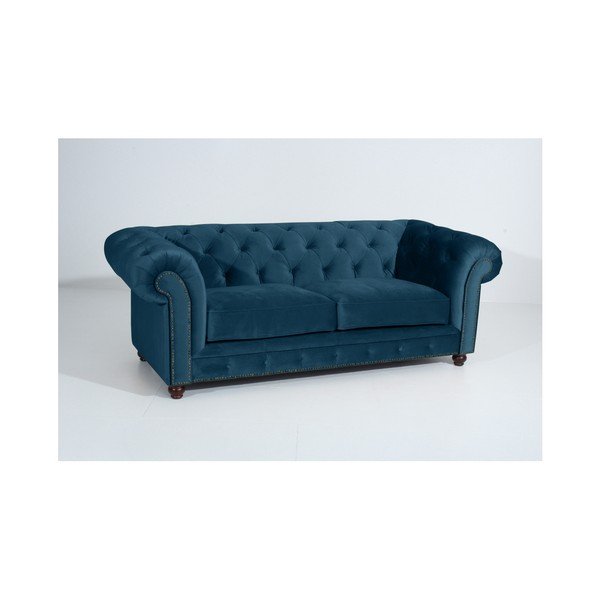 Orleans Velvet kék kanapé, 216 cm - Max Winzer-image-3