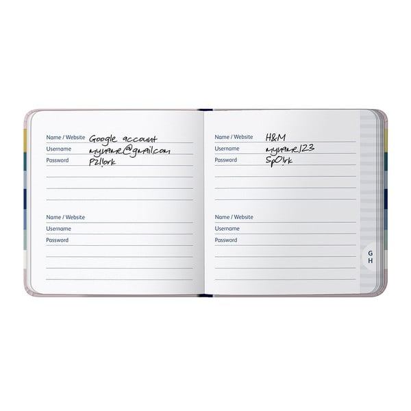 Jelszó jegyzetfüzet 96 old. Stripe – Busy B-image-4