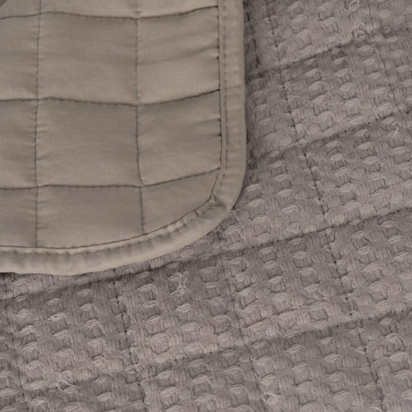 Bézs steppelt ágytakaró 180x260 cm – Ixia-image-1