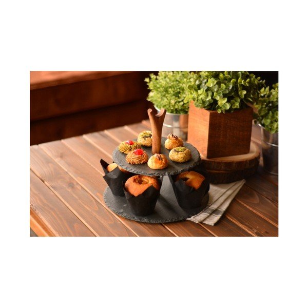 Tasev kétszintes pala tálca - Bambum-image-1