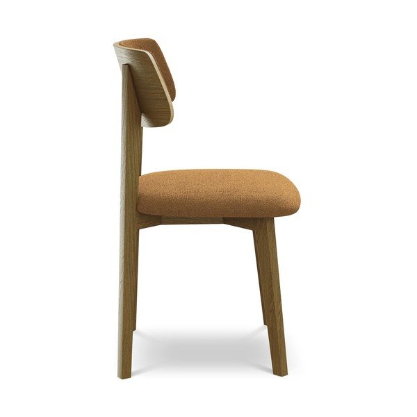 Terrakotta színű tömörfa étkezőszék Niu – Makamii-image-2