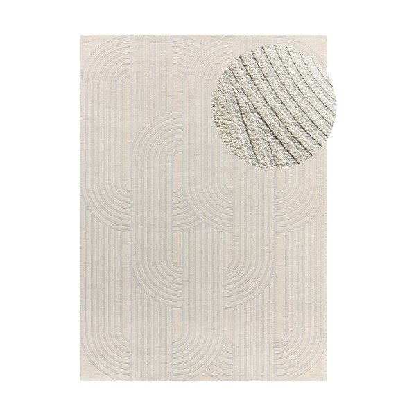 Világosszürke-elefántcsont színű szőnyeg 160x230 cm Baresa – Universal