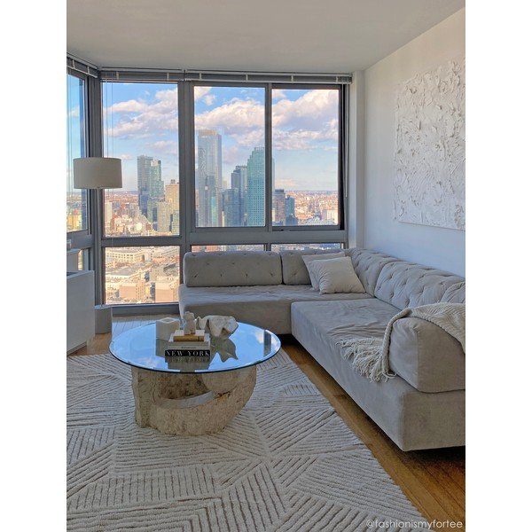 Krémszínű mosható kézi szövésű gyapjú szőnyeg 170x240 cm Almond Valley – Lorena Canals-image-4