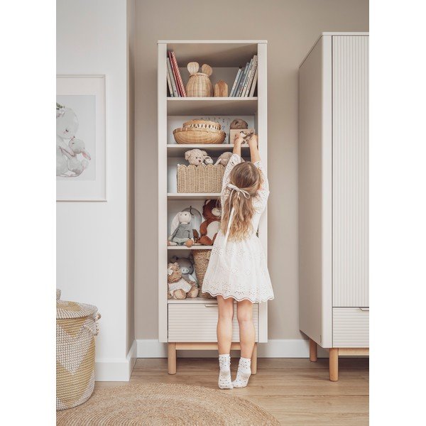 Bézs gyerek könyvespolc 65x42 cm Miloo – Pinio-image-3