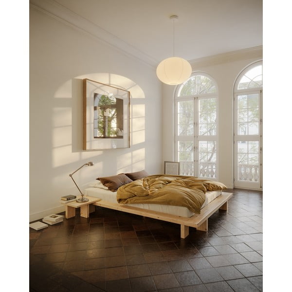 Natúr színű borovi fenyő éjjeliszekrény Japan – Karup Design-image-1