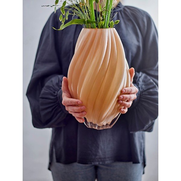 Narancssárga üveg váza (magasság 30 cm) Kanji – Bloomingville-image-2