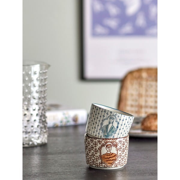 Krémszínű agyagkerámia tálka szett 2 db-os 230 ml Tonia – Bloomingville-image-1