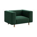 Sötétzöld bársony relaxációs fotel Kukumo – Ame Yens