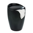 Candy fekete szennyestartó és ülőke egyben, 20 l - Wenko