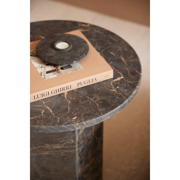 Márvány kerek tárolóasztal ø 50 cm Naxos – Actona-image-2