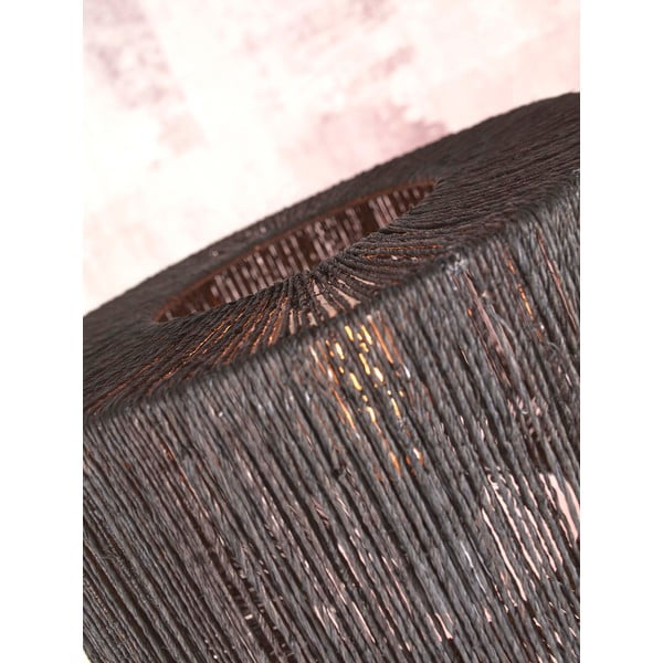 Fekete asztali lámpa juta búrával (magasság 51 cm) Iguazu – Good&Mojo-image-4