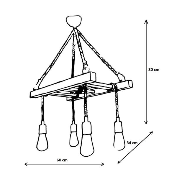 Barna függőlámpa Halat – Opviq lights-image-3